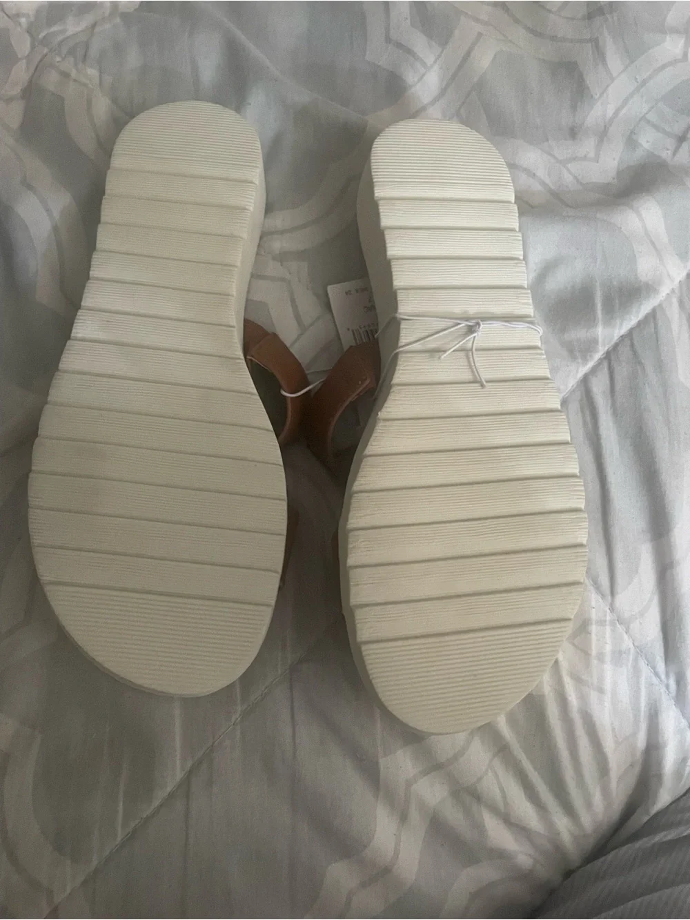 Kensie Tan Double-Strap Slide Sandals